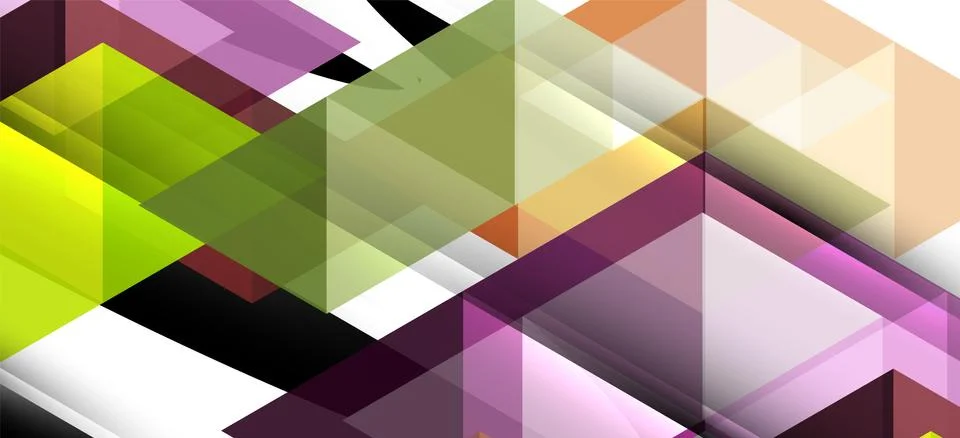 Abstract triangle pattern, colorful backdrop. Presentation template. Modern 스톡 일러스트