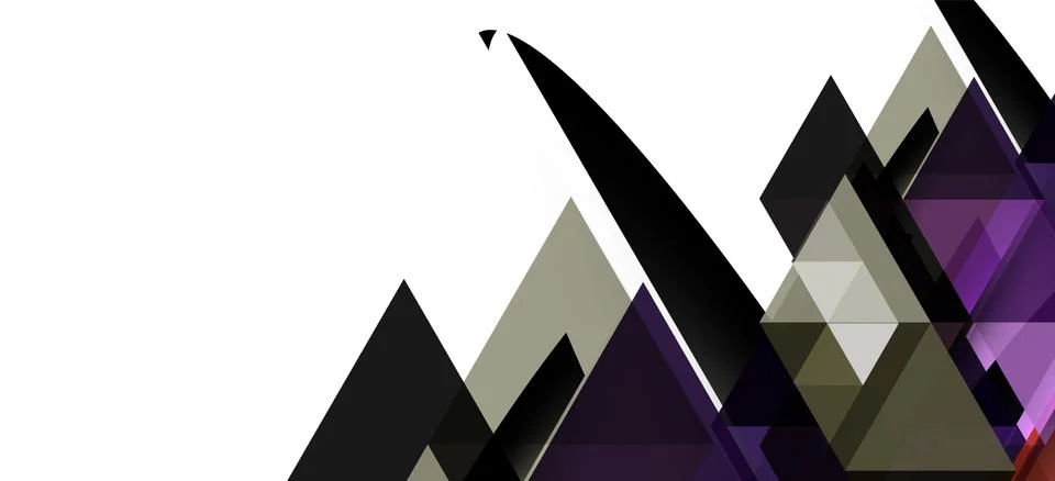 Abstract triangle pattern, colorful backdrop. Presentation template. Modern Stockillustratie