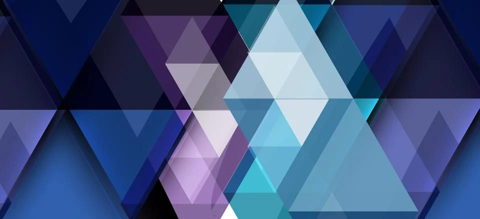 Abstract triangle pattern, colorful backdrop. Presentation template. Modern Stockillustratie