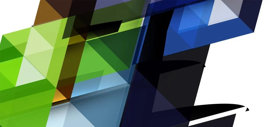 Abstract triangle pattern, colorful backdrop. Presentation template. Modern Stockillustratie