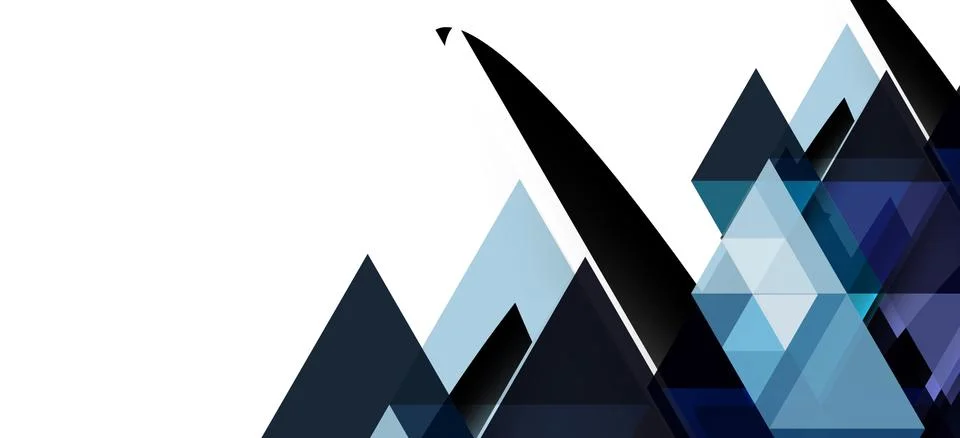 Abstract triangle pattern, colorful backdrop. Presentation template. Modern Stock Illustration