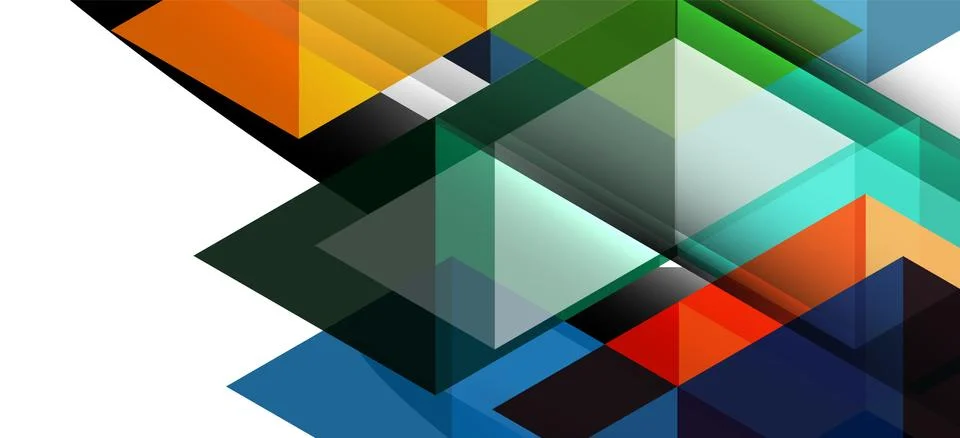 Abstract triangle pattern, colorful backdrop. Presentation template. Modern 스톡 일러스트