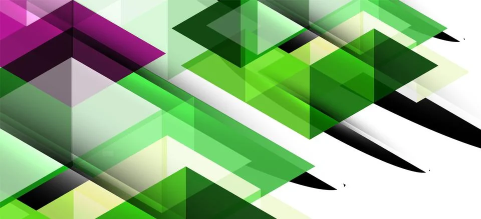 Abstract triangle pattern, colorful backdrop. Presentation template. Modern Illustrazione stock