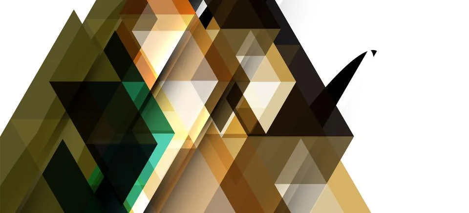 Abstract triangle pattern, colorful backdrop. Presentation template. Modern Stock Illustration