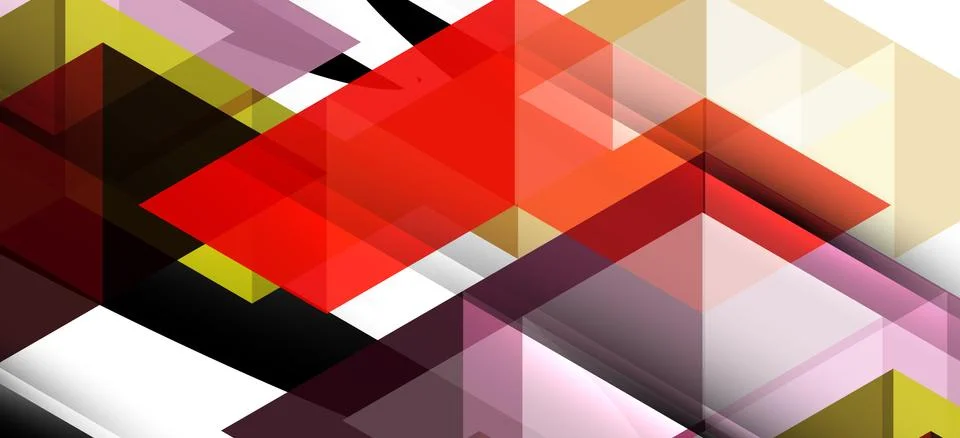 Abstract triangle pattern, colorful backdrop. Presentation template. Modern Stock Illustration