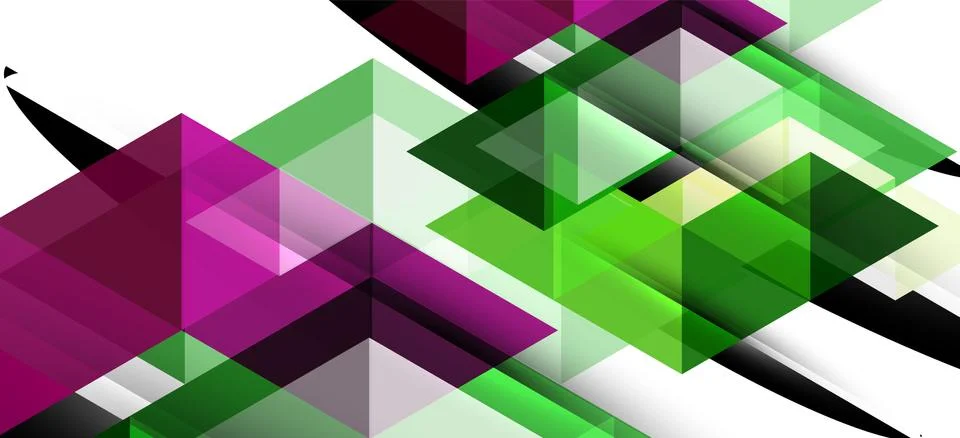 Abstract triangle pattern, colorful backdrop. Presentation template. Modern Stockillustratie