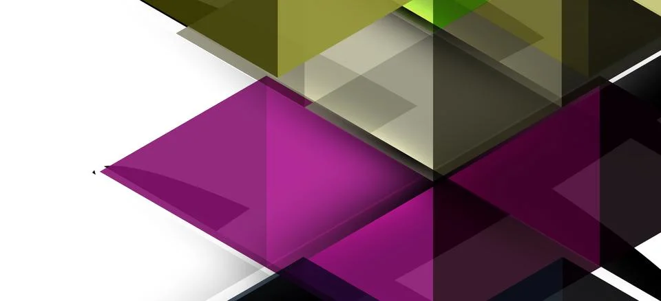 Abstract triangle pattern, colorful backdrop. Presentation template. Modern Illustrazione stock