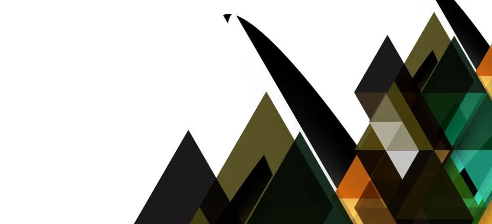 Abstract triangle pattern, colorful backdrop. Presentation template. Modern Stock Illustration
