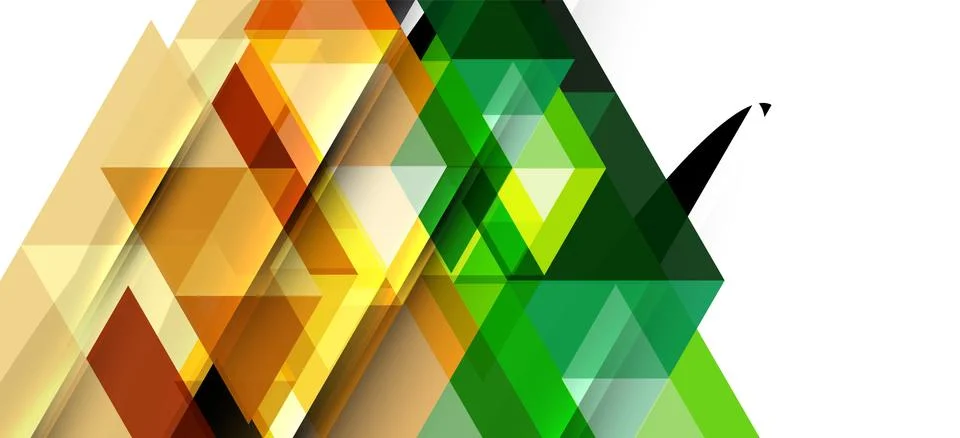 Abstract triangle pattern, colorful backdrop. Presentation template. Modern Illustrazione stock