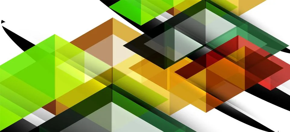 Abstract triangle pattern, colorful backdrop. Presentation template. Modern Stock Illustration