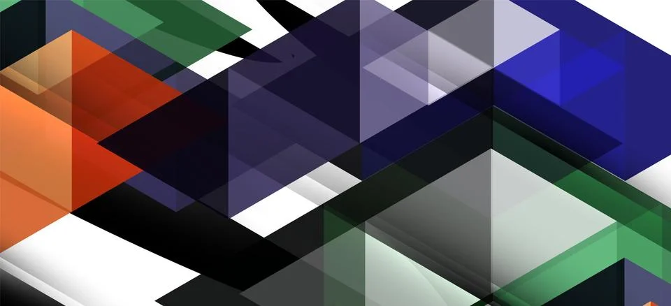 Abstract triangle pattern, colorful backdrop. Presentation template. Modern 스톡 일러스트