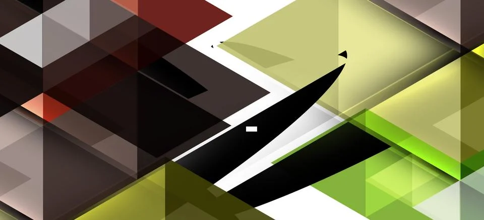 Abstract triangle pattern, colorful backdrop. Presentation template. Modern Illustrazione stock
