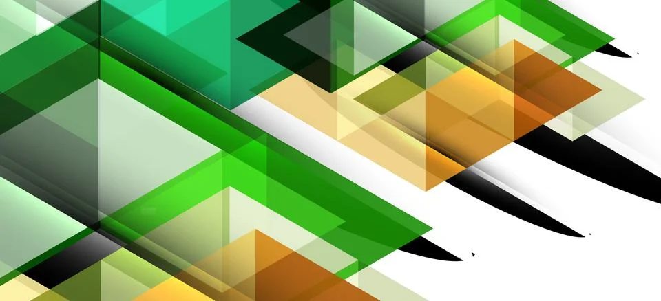 Abstract triangle pattern, colorful backdrop. Presentation template. Modern Stockillustratie