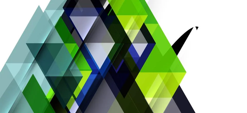 Abstract triangle pattern, colorful backdrop. Presentation template. Modern Stock Illustration