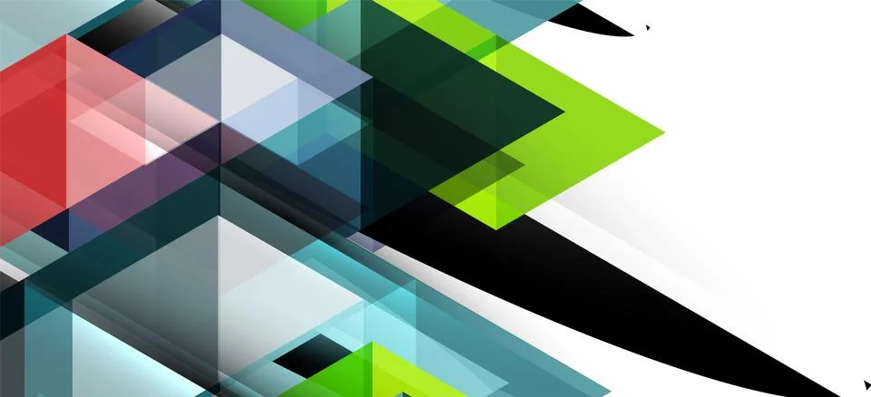 Abstract triangle pattern, colorful backdrop. Presentation template. Modern Stock Illustration