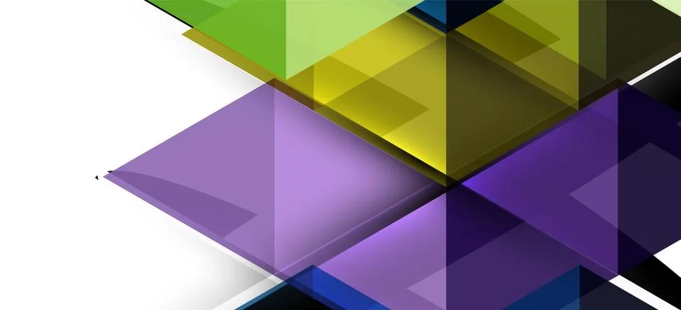 Abstract triangle pattern, colorful backdrop. Presentation template. Modern Stock Illustration