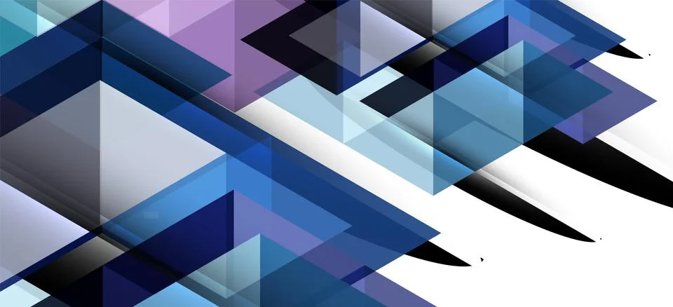 Abstract triangle pattern, colorful backdrop. Presentation template. Modern Stock Illustration