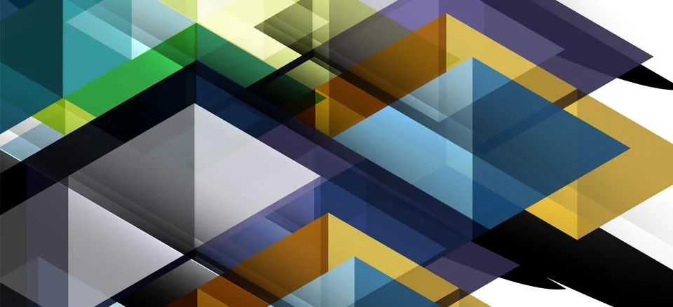 Abstract triangle pattern, colorful backdrop. Presentation template. Modern 스톡 일러스트