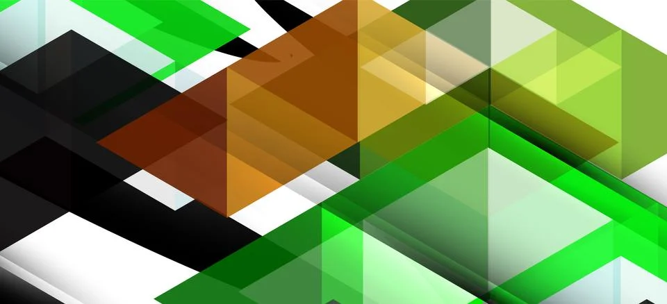 Abstract triangle pattern, colorful backdrop. Presentation template. Modern Stock Illustration