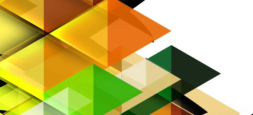 Abstract triangle pattern, colorful backdrop. Presentation template. Modern Stock Illustration