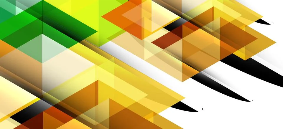 Abstract triangle pattern, colorful backdrop. Presentation template. Modern Stock Illustration