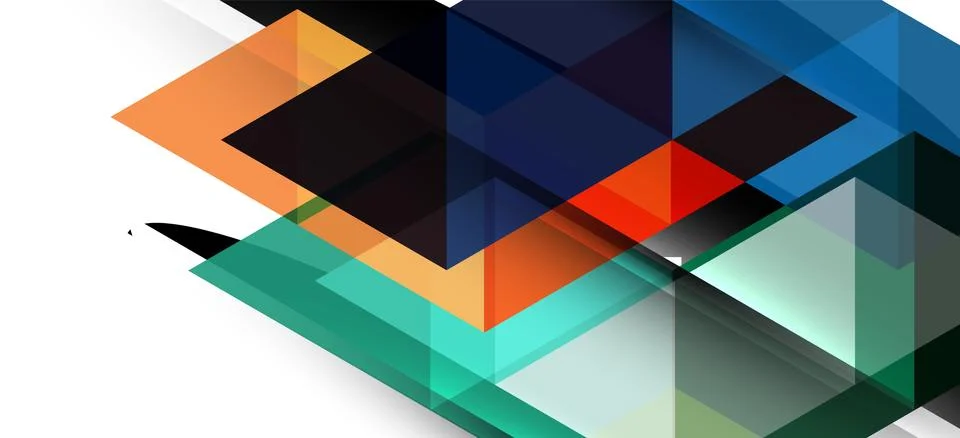 Abstract triangle pattern, colorful backdrop. Presentation template. Modern Stock Illustration