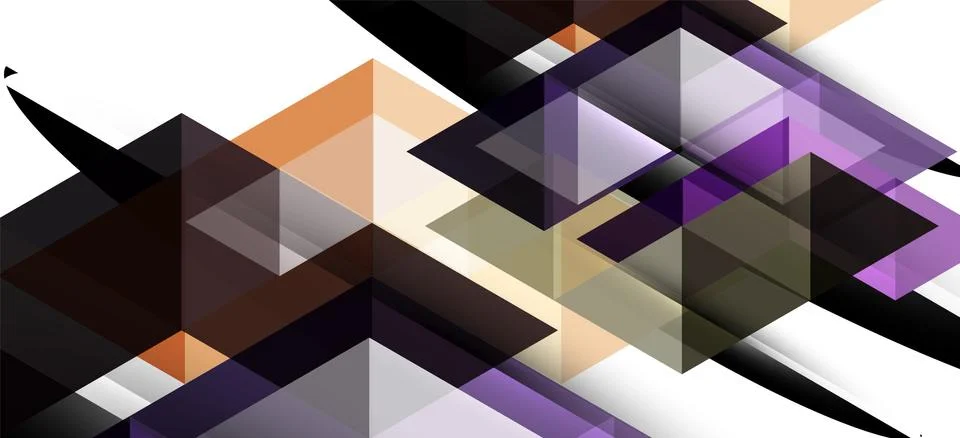 Abstract triangle pattern, colorful backdrop. Presentation template. Modern Stock Illustration