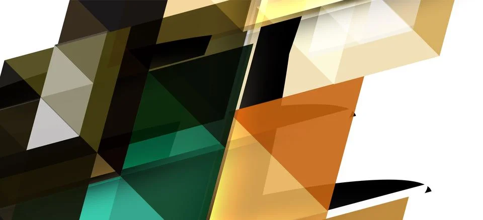 Abstract triangle pattern, colorful backdrop. Presentation template. Modern Stock Illustration