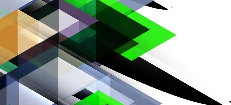 Abstract triangle pattern, colorful backdrop. Presentation template. Modern Stock Illustration