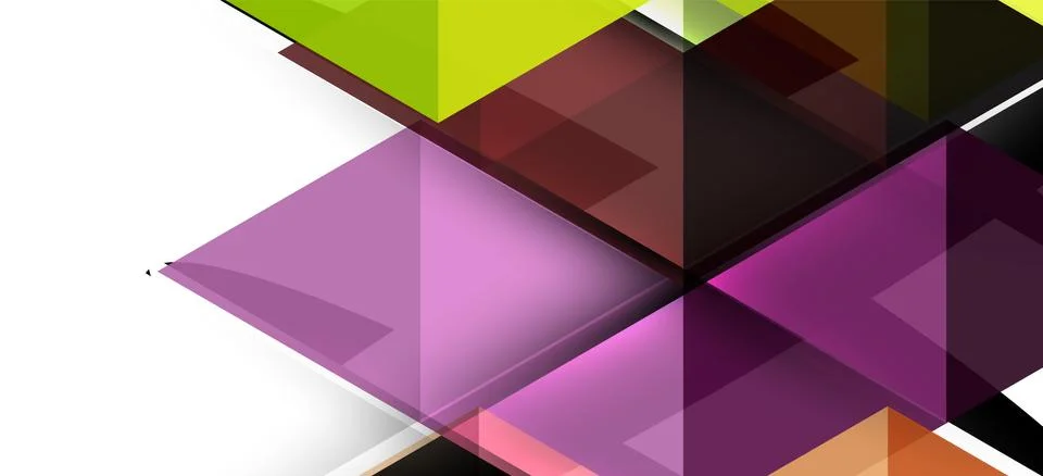 Abstract triangle pattern, colorful backdrop. Presentation template. Modern Stock Illustration