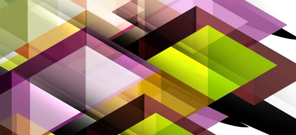 Abstract triangle pattern, colorful backdrop. Presentation template. Modern Stock Illustration