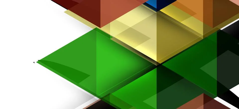 Abstract triangle pattern, colorful backdrop. Presentation template. Modern Stock Illustration