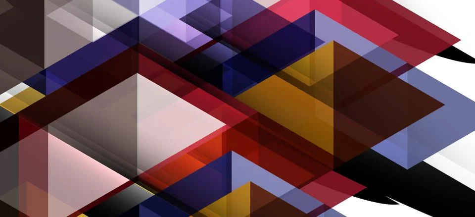 Abstract triangle pattern, colorful backdrop. Presentation template. Modern Stock Illustration