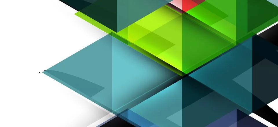 Abstract triangle pattern, colorful backdrop. Presentation template. Modern Illustrazione stock