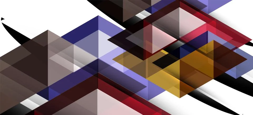 Abstract triangle pattern, colorful backdrop. Presentation template. Modern Stock Illustration