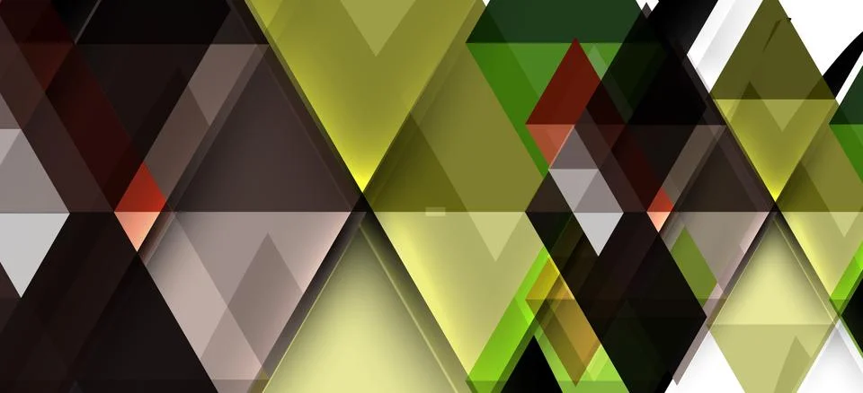 Abstract triangle pattern, colorful backdrop. Presentation template. Modern Illustrazione stock