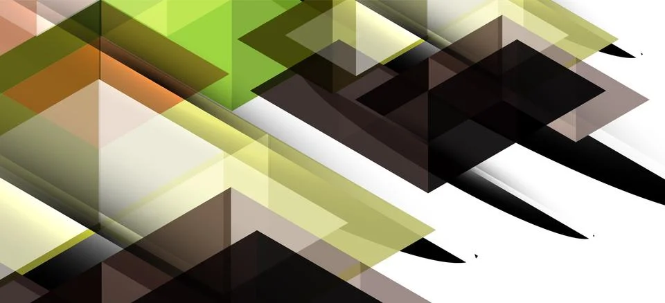 Abstract triangle pattern, colorful backdrop. Presentation template. Modern Stock Illustration