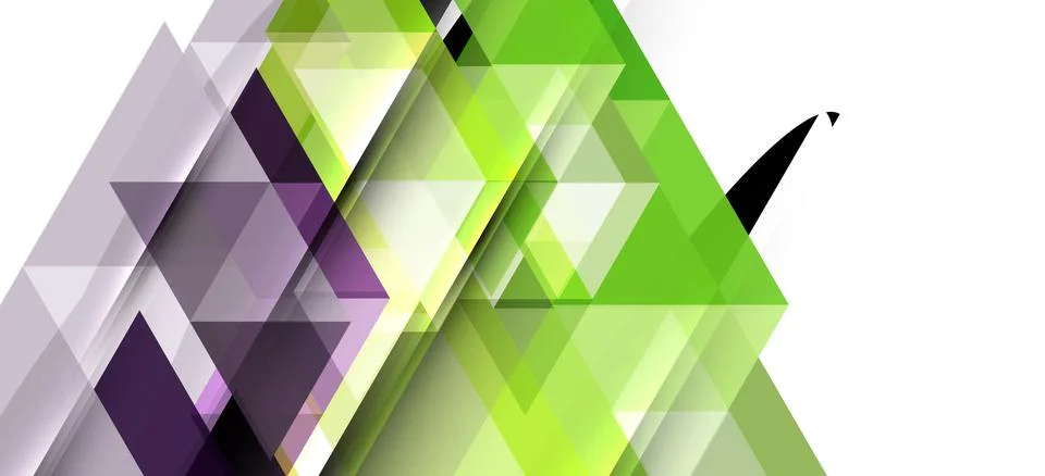 Abstract triangle pattern, colorful backdrop. Presentation template. Modern Stock Illustration