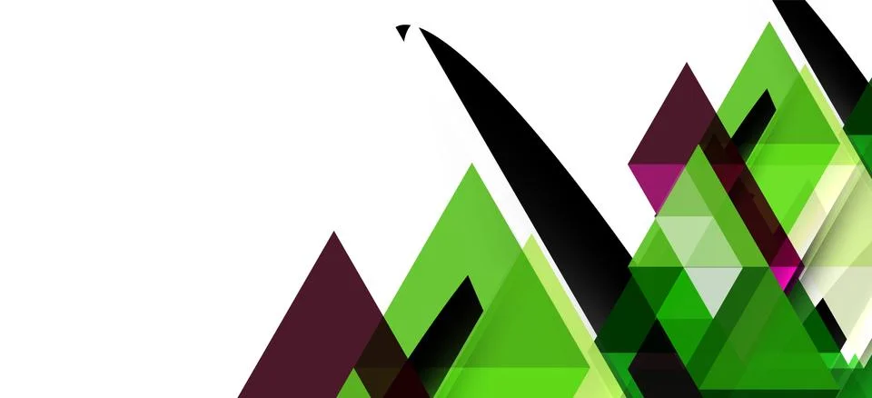Abstract triangle pattern, colorful backdrop. Presentation template. Modern Illustrazione stock