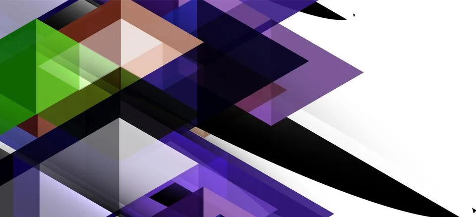 Abstract triangle pattern, colorful backdrop. Presentation template. Modern Illustrazione stock