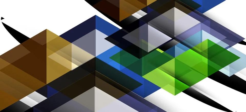 Abstract triangle pattern, colorful backdrop. Presentation template. Modern Stock Illustration