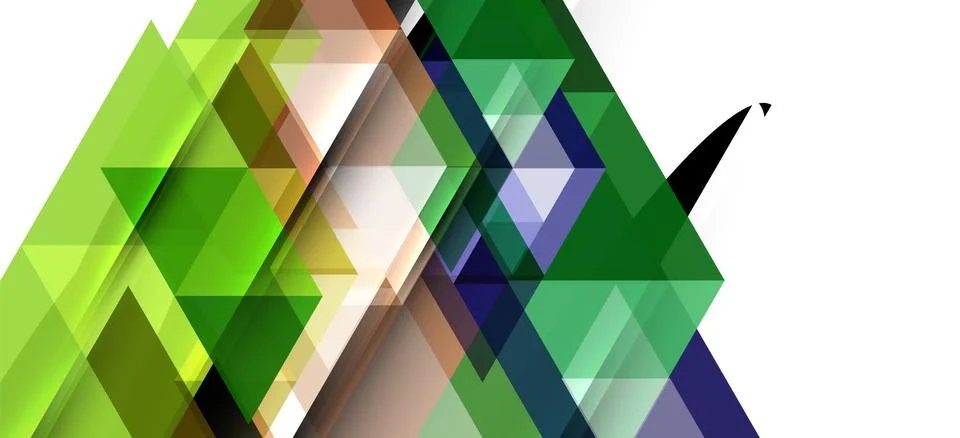 Abstract triangle pattern, colorful backdrop. Presentation template. Modern Stock Illustration