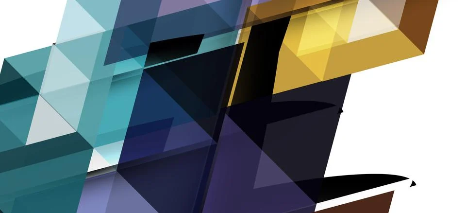 Abstract triangle pattern, colorful backdrop. Presentation template. Modern Illustrazione stock