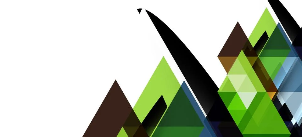 Abstract triangle pattern, colorful backdrop. Presentation template. Modern Stock Illustration