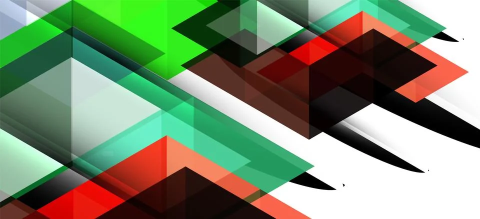 Abstract triangle pattern, colorful backdrop. Presentation template. Modern Stock Illustration