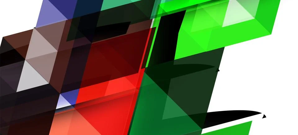 Abstract triangle pattern, colorful backdrop. Presentation template. Modern Stock Illustration