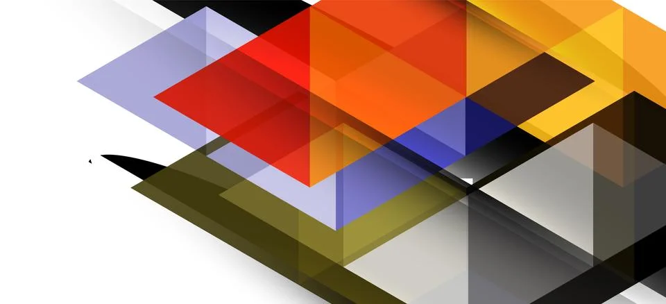 Abstract triangle pattern, colorful backdrop. Presentation template. Modern Stock Illustration