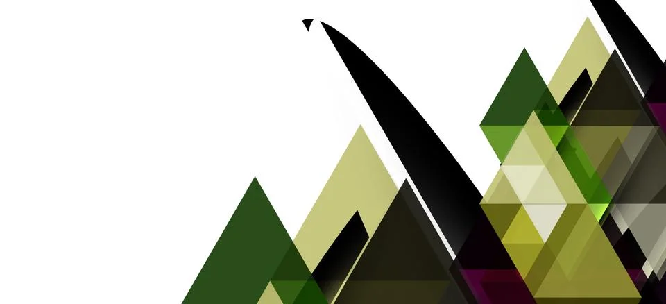 Abstract triangle pattern, colorful backdrop. Presentation template. Modern Stock Illustration