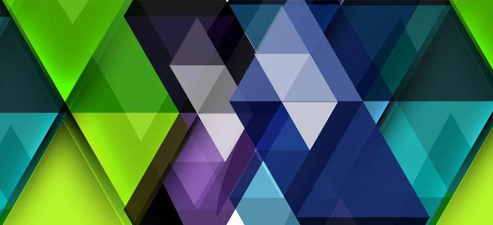 Abstract triangle pattern, colorful backdrop. Presentation template. Modern 스톡 일러스트