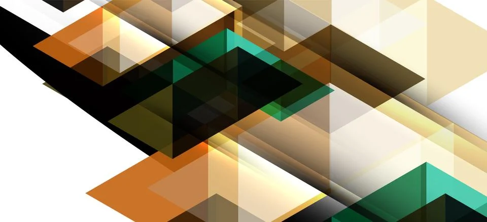Abstract triangle pattern, colorful backdrop. Presentation template. Modern Stock Illustration